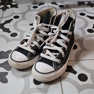 Converse Kids Black and White High-Top Sneakers